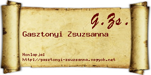 Gasztonyi Zsuzsanna névjegykártya
